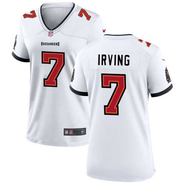 Womens Tampa Bay Buccaneers #7 Bucky Irving White Stitched Game Jersey Dzhi